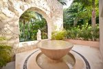 Beautiful water fountain welcomes you